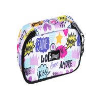 OKAPİ KALEM ÇANTASI OKP-121 OVAL DESENLİ TEK BÖLMELİ 3