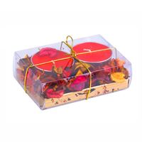 NUR MUM X-653 TEALİGHT BÜYÜK GÜL YAPRAKLI 2 Lİ 1