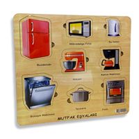 CC AHŞAP PUZZLE CCM01119 MUTFAK EŞYALARI 8 PARÇA 1