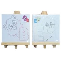 MAGİC ART TUVAL BOYAMA SET DESENLİ 12x12 TUVAL - 20 CM ŞÖVALE 1419BKŞ 1