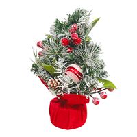 YILBAŞI ÇAM AĞACI 7100 KAR FİGÜRLÜ 30 CM 1