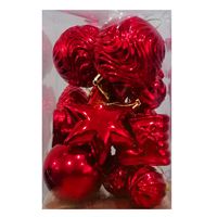 YILBAŞI SÜSÜ 7048 KARIŞIK KIRMIZI 21 Lİ 1