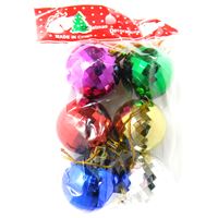 YILBAŞI SÜSÜ 2222 TOP KÜÇÜK DİSKO 6 RENK 4 CM 6 LI 2