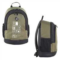 UNİTED COLORS OF BENETTON OKUL ÇANTASI 04292 HAKİ SİYAH ÇİFT BÖLMELİ 1