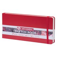 ART CREATİON ESKİZ DEFTERİ 21x14.8 DİKİŞLİ SERT KAPAK KIRMIZI 140 GR LASTİKLİ 9314205M 1