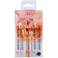 ECOLİNE BRUSHPEN KALEM SETİ FIRÇA UÇLU SOFT 5 RENK 11509911 2