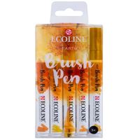 ECOLİNE BRUSHPEN KALEM SETİ FIRÇA UÇLU TOPRAK TONLARI 5 RENK 11509908 2