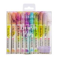 ECOLİNE BRUSHPEN KALEM SETİ FIRÇA UÇLU PASTEL 10 RENK 11509801 2