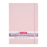 ART CREATİON ESKİZ DEFTERİ 21x29 DİKİŞLİ SERT KAPAK PEMBE 140 GR LASTİKLİ 9314013M 1