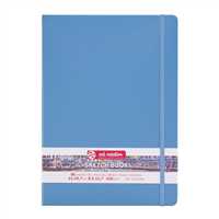 ART CREATİON ESKİZ DEFTERİ 21x29 DİKİŞLİ SERT KAPAK LAKE BLUE 140 GR LASTİKLİ 9314213M 1