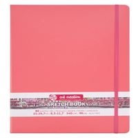 ART CREATİON ESKİZ DEFTERİ 21x29 DİKİŞLİ SERT KAPAK CORAL KIRMIZI 140 GR LASTİKLİ 931431M 1