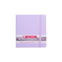 ART CREATİON ESKİZ DEFTERİ 13x21 DİKİŞLİ SERT KAPAK LİLA 140 GR LASTİKLİ 9314132M 1