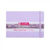 ART CREATİON ESKİZ DEFTERİ 21x14.8 DİKİŞLİ SERT KAPAK PASTEL VİOLET 140 GR LASTİKLİ 9314135M 1