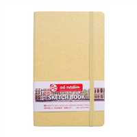 ART CREATİON ESKİZ DEFTERİ 13x21 DİKİŞLİ SERT KAPAK KRAFT 140 GR LASTİKLİ 9314432M 1