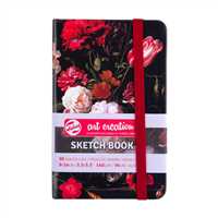 ART CREATİON ESKİZ DEFTERİ 9x14 DİKİŞLİ SERT KAPAK STİLL LİFE 140 GR LASTİKLİ 9314251M 1