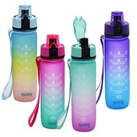 QUOKKA LİFE MATARA 6988 PLASTİK RAİNBOW 550 ML 1