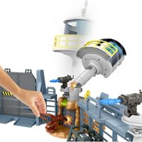 JURASSİC WORLD GYH43 OUTPOST CHAOS PLAYSET KARAKOLDA OYUN SET 4+ 1