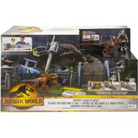 JURASSİC WORLD GYH43 OUTPOST CHAOS PLAYSET KARAKOLDA OYUN SET 4+ 3
