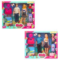 OYDAŞ CİNDY DOLL BEBEK 02455 AİLE TATİL SETİ 3+ 1