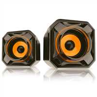 MİKADO SPEAKER MD-177 TURUNCU SİYAH USB 1
