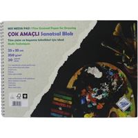 ART LIVA 350 GR SANATSAL RESİM KAĞIDI 25x35 (SULU TEKNİK) DOKULU 25 YAPRAK 1