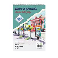 ART LİVA 190 GR ÇİZİM DEFTERİ A3 SPİRALLİ KARTON KAPAK SPİRALLİ 20 YAPRAK MD-603 1