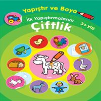 PARILTI BOYAMA KİTABI YAPIŞTIR VE BOYA ÇİFTLİK 3+ 1