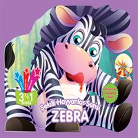 PARILTI BOYAMA KİTABI ZEBRA 1