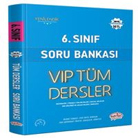 EDİTÖR SORU BANKASI VİP TÜM DERSLER 6. SINIF MAVİ KİTAP İADESİZ 1