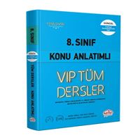 EDİTÖR KONU ANLATIMLI VİP TÜM DERSLER 8. SINIF MAVİ KİTAP İADESİZ 1