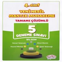 EDİTÖR DENEME YENİ NESİL MANTIK MUHAKEME TAMAMI ÇÖZÜMLÜ 5 Lİ 4 SINIF 1