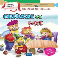 PARILTI ÇIKARTMALI PERİ MASALLARI GOLDİLOCKS VE 3 AYI 1