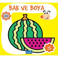 PARILTI BOYAMA KİTABI BAK VE BOYA SARI KİTAP 36 SYF 1