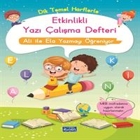 PARILTI DİK TEMEL HARFLERLE ETKİNLİKLİ YAZI ÇALIŞMA DEFTERİ 1