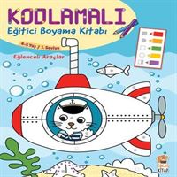 SİNCAP KODLAMALI EĞİTİCİ BOYAMA KİTABI - EĞLENCELİ ARAÇLAR 4-5 YAŞ 1.SEVİYE 1