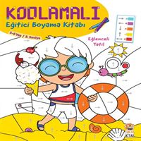 SİNCAP KODLAMALI EĞİTİCİ BOYAMA KİTABI - EĞLENCELİ TATİL 5-6 YAŞ 2.SEVİYE 1