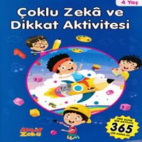 AKTİF ZEKA ÇOKLU ZEKA VE DİKKAT AKTİVİTESİ MAVİ 4+ 1