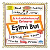 MARTI ETKİNLİK KİTABI EŞ ANLAMLI KELİMELER EŞİMİ BUL 1