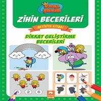 EKSİK PARÇA ETKİNLİK KRAL ŞAKİR ZİHİN BECERİLERİ AKTİVİTE KİTABI - DİKKAT GELİŞTİRME BECERİLERİ 1
