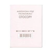 CEM ADİSYON FİŞİ OTOKOPİLİ NUMARALI 24 LI 1