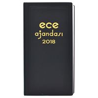 ECE AJANDA 8 CİLT BEZLİ ÇİZGİLİ GÜNLÜK TİCARİ 17x33 468 SAYFA ASYA 1