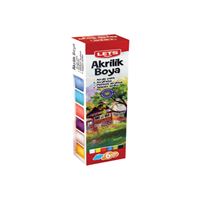 LETS AKRİLİK BOYA L-5200 ANA RENKLER 25 ML 6 LI 1