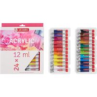 ART CREATİON AKRİLİK BOYA TÜP 12 ML 24 RENK 9021724M 1