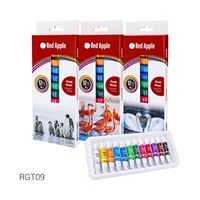 RED APPLE AKRİLİK BOYA TÜP 9 ML 12 RENK RAT09 1