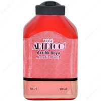 ARTDECO AKRİLİK BOYA 500 ML ATEŞ KIRMIZI 3015 1