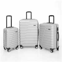 TRAVEL POLO - HUUP VALİZ ABS ANK1021 GRİ 3 LÜ SET 1