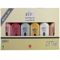 ARTDECO AKRİLİK BOYA 75 ML METALİK 6 RENK LV-Y-070I-AS3 1
