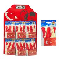 SVN KÜÇÜK İPLİ BAYRAK BALON SETİ 5 BALON - 1 İPLİ BAYRAK 30 LU STANT 2