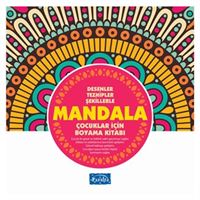 PARILTI BOYAMA KİTABI ÇOCUKLAR İÇİN MANDALA PEMBE 1