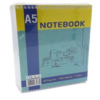 MCOLOR BLOKNOT A5 KARTON KAPAK ÜSTTEN SPİRALLİ 40 YP ÇİZGİLİ 12 Lİ 1